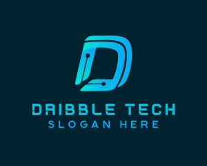 Generic Tech Letter D logo design