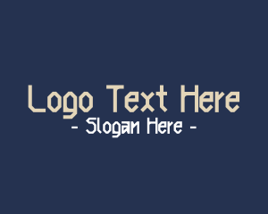 Beige - Nordic Clan Text Font logo design