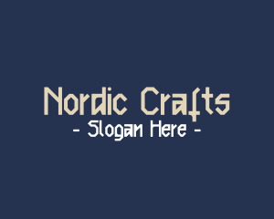 Nordic Clan Text Font logo design