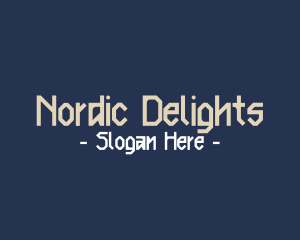 Nordic Clan Text Font logo design