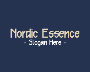 Nordic - Nordic Clan Text Font logo design