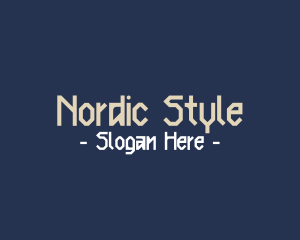 Nordic Clan Text Font logo design