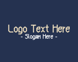 Restaurant - Nordic Clan Text Font logo design