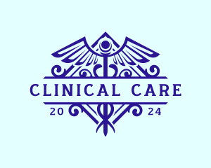 Caduceus Medical Hospital logo design