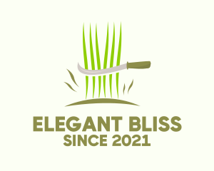 Home Cleaning - Sickle Grass Cutter logo design