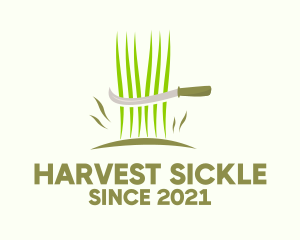 Sickle Grass Cutter  logo design