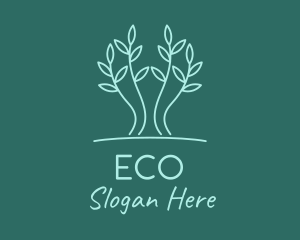 Simple Tree Plant Logo