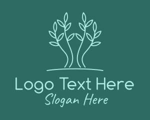 Simple - Simple Tree Plant logo design