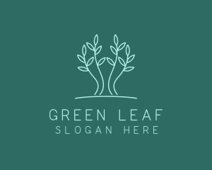 Simple Tree Plant logo design