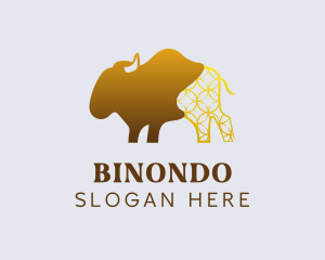 Barn - Golden Bison Ranch logo design