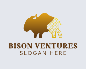 Golden Bison Ranch logo design