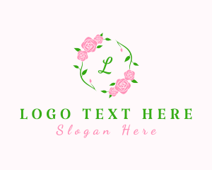 Flower Rose Florist Logo