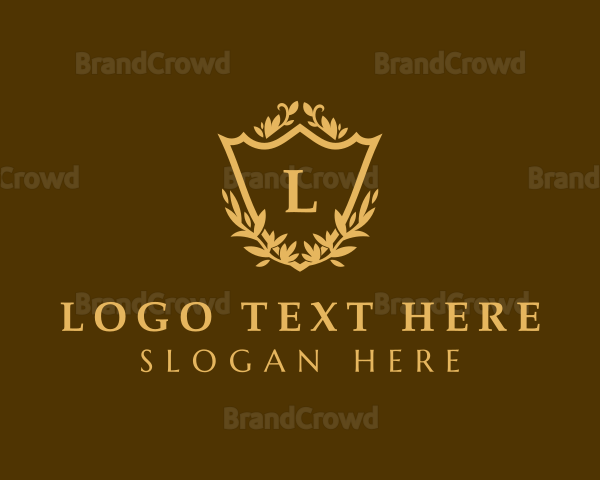 Shield Wreath Hotel Logo