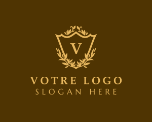 Boutique - Shield Wreath Hotel logo design