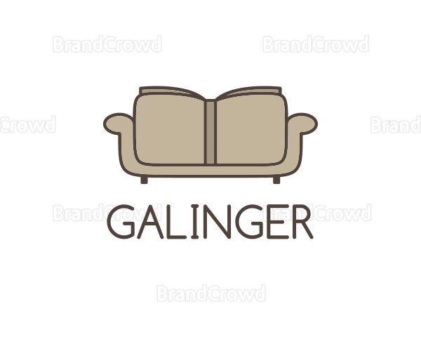 Brown Book Sofa Logo
