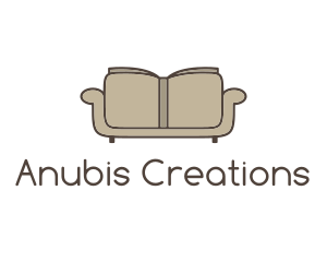 Brown Book Sofa logo design