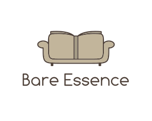 Brown Book Sofa logo design