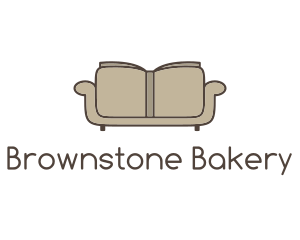 Brown - Brown Book Sofa logo design