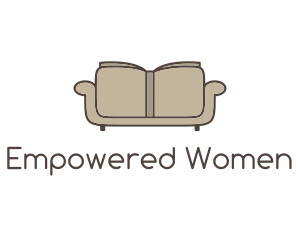 Brown Book Sofa logo design