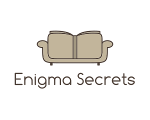 Brown Book Sofa logo design