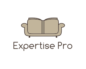 Brown Book Sofa logo design