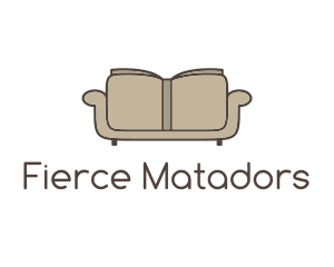 Brown Book Sofa logo design