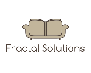 Brown Book Sofa logo design