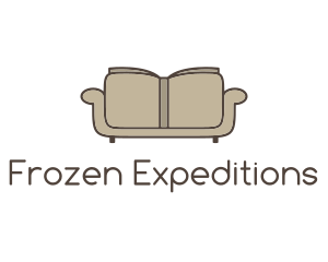 Brown Book Sofa logo design