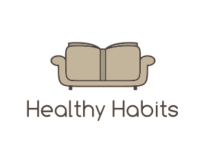 Brown Book Sofa logo design