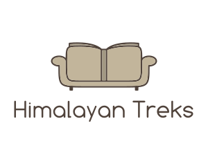 Brown Book Sofa logo design