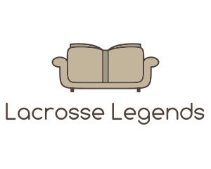 Brown Book Sofa logo design