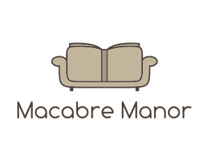 Brown Book Sofa logo design