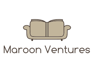 Brown Book Sofa logo design