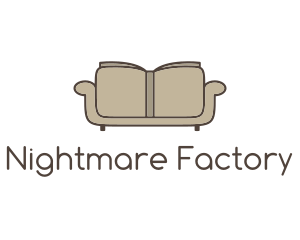 Brown Book Sofa logo design