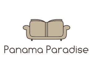 Brown Book Sofa logo design