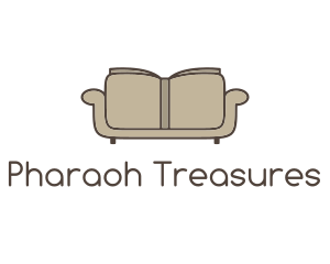 Brown Book Sofa logo design