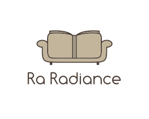 Brown Book Sofa logo design