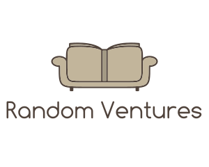 Brown Book Sofa logo design