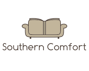 Brown Book Sofa logo design