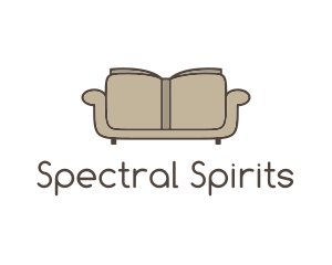 Brown Book Sofa logo design