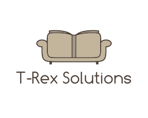 Brown Book Sofa logo design