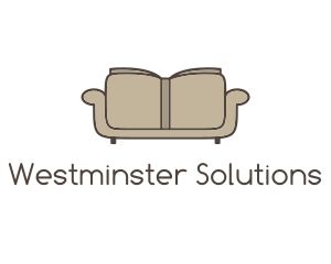 Brown Book Sofa logo design