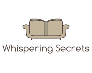 Brown Book Sofa logo design