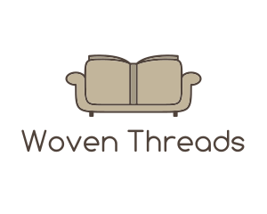 Brown Book Sofa logo design