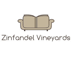 Brown Book Sofa logo design