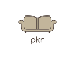 Brown Book Sofa logo design