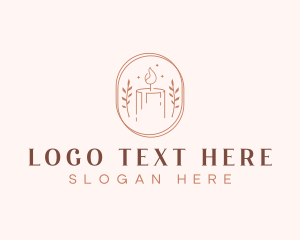 Lenten - Decorative Candle Serene logo design