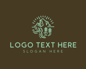 Tree - Desert Mountain Travel logo design