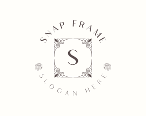 Luxury Floral Ornament Frame logo design