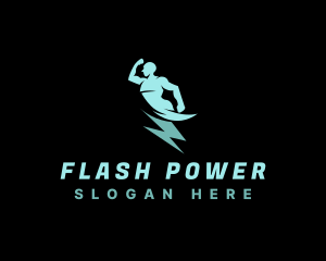 Human Power Electricity logo design